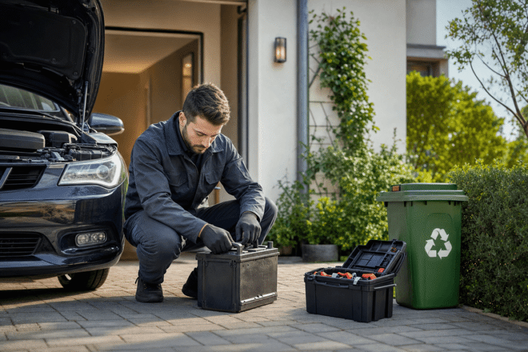 Recicla la batería de tu coche para proteger el medio ambiente y ahorrar tiempo desde casa, garantizando su gestión sostenible y promoviendo la reutilización.